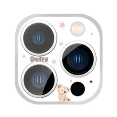 iPhone 13 Pro / iPhone 13 Pro Max カメラ レンズ 保護 ガラス フィルム カバー カメラフィルム カメラシート カメラカバー レンズカバー レンズフィルム ディズニー ダッフィー 硬度9H キャラクター 強化 全面保護