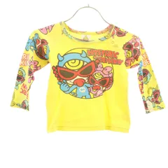 HYSTERIC MINI ヒステリックミニ 長袖 Tシャツ 80 イエロー ロンT キッズ 古着