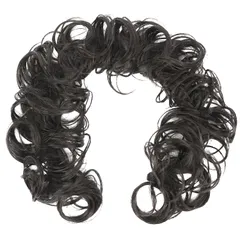 新品 FORCUTEUロープウィッグ カール 子供 七五三髪飾り つけ毛 和装 お団子ポイントウィッグ 自然 耐熱 結婚式 成人式 卒業式 浴衣 普段 レディース ブラックブラウン 装着簡単