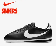 NIKE WMNS CLASSIC CORTEZ LEATHER 'BLACK WHITE' コルテッツ レザー ナイキ