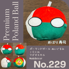 Pポーランドボール No.229 マダガスカル