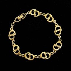 美品★Christian Dior クリスチャン ディオール  ブレスレット CD  ロゴ ゴールド