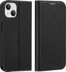 GANGXUN iPhoneケース PUレザー カード収納 スタンド機能 スマホケース 携帯カバー マグネット式(ブラック,  iPhone 14 Plus)