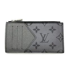 ルイヴィトン LOUIS VUITTON コインカードホルダー カードケース タイガ ラマ M30839 シルバー RFID モノグラム グレー【中古】