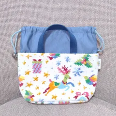 フェイラー　トナカイ　巾着バッグ　ミニバッグ　トゥインクルウィンター