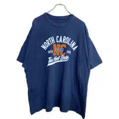 半袖 プリント Tシャツ 2XLサイズくらい ビッグサイズ ネイビー 古着卸 アメリカ仕入 t2408-3979