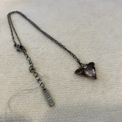 【ANNA SUI】ビジュー付きバタフライネックレス 箱付き アンティーク調