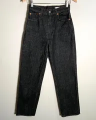 マウジー プレーンジーンズストレート デニムパンツ ブラック 27