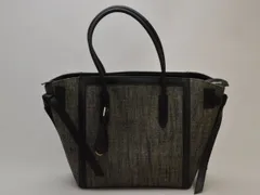 フォクシー FOXEY ハンド/トートバッグ ミラー付き キャンバス×レザー グレー シルバー金具 レディース j_p F-B6650のサムネイル