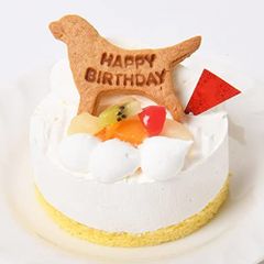 犬用ケーキ ホール型 バースデービスケット付き 誕生日 犬