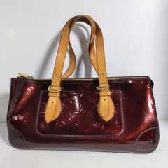 【USED中古品】 LOUIS VUITTON ルイヴィトン エナメル ヴェルニ ローズウッド アヴェニュー ハンドバッグ アマラント 正規品 フォロー割