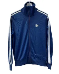 アディダス adidas 70’s VINTAGE フランス製 VENTEX Track Jacket トラック ジャケット 紺 ジャージ ロゴ ネイビー Mサイズ 104MT-2045