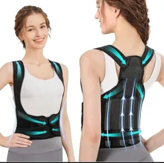 【美姿勢サポート】姿勢矯正ベルト Lサイズ｜猫背・巻き肩対策に！男女兼用◎