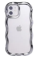 iFace BeBling iPhone 12/12 Pro ケース (シルバー)【アイフェイス ビーブリング スマホケース iphoneケース うねうね メタリック アイフォン12プロ アイフォン12 ip [シルバー] [iPhone 12/12 Pro]