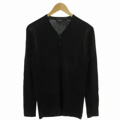 セオリー Theory Tシャツ カットソー ハーフボタン Vネック 長袖 S 黒 ブラック /FFのサムネイル