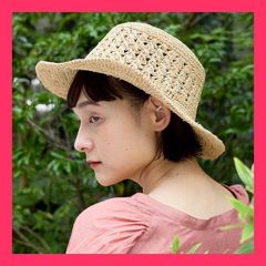 ヂェン先生の日常着 わら帽子 あみあみ模様 L - メルカリ
