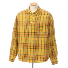 【中古】シュプリーム Supreme 2023年春夏 Pullover Plaid Flannel Shirt コットン カジュアルシャツ イエローオレンジ系【サイズS】【メンズ】のサムネイル
