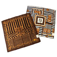 M28307 未使用 FENDI フェンディ 大判 ハンカチ スカーフ 2枚セット