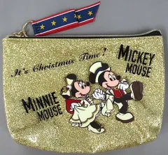 【中古】雑貨 ミッキー＆ミニー(イッツ・クリスマスタイム!) ポーチ 「ディズニー・クリスマス2019」 東京ディズニーシー限定