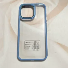 iPhone 15 Pro Max ケース クリアブルー 超耐衝撃 黄変防止【Re:Style】