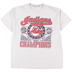 古着 90年代 リー Lee MLB Cleveland Guardians クリーブランドガーディアンズ スポーツプリントTシャツ USA製 メンズL/eaa327310
