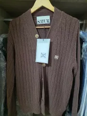 SATUR 韓国セター カーディガン ☆SATUR☆W's Faro Over Size Boucle Cardigan☆カーディガン