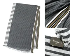 BERLUTI (ベルルッティ) スクリット フリンジ カシミア マフラー