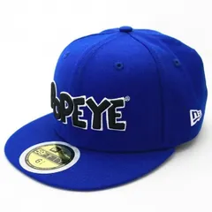 【New EraⓇ正規商品】KIDS 子供用 ニューエラ 帽子 キャップ POPEYE コラボ Youth 59FIFTY POPEYE ポパイ ロゴ ブライトロイヤル (商品番号：11557917)