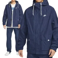 Nike(ナイキ） クラブ ボレーン ウーブン ジャケット ミッドナイト ネイビー L