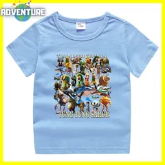 Tung Tung Tung Sahur トゥントゥントゥン サフール Itarian Brainrot イタリアンブレインロット半袖Tシャツ トップス 夏パジャマ 110 120 130 140 150 子供服キッズ服 tstc023 FR