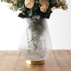 花瓶 花びん フラワーベース おしゃれ ガラス 花器 ガラスベース 大きめ 25