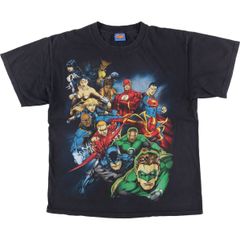 헌 옷 JUSTICE LEAGUE MARVEL 마블 JUSTICE LEAGUE 저스티스 리그 애니메이션 캐릭터 프린트 T 셔츠 남성 L 상당 / eaa528894