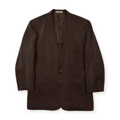 PAPAS パパス 2B テーラードジャケット サイズ M 46 /テンセル100%/ブラウン系