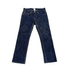 未使用級TRUE RELIGIONストレッチ有ストレートデニム濃紺31 M TRUE RELIGION SZ 31 DENIM JEANS STRETCHY 31 INSEAM 31/31