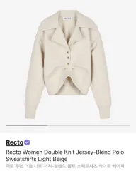 韓国RECTO KNITJERSEY-BLENDSWEATSHIRTS