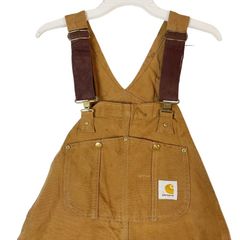 ☆90's Carhartt カーハート ダックダブルニーオーバーオール W30