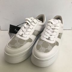 Anne Coquine　アンコキーヌ　オリジナルパーツ付き厚底スニーカー　トープ柄　24.0?p　タ