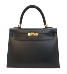 【新品】エルメス HERMES ケリー25　外縫い　タデラクト　ノワール　Y刻印　G金具