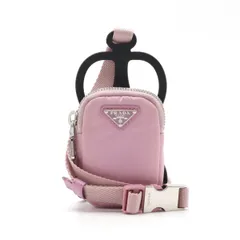 PRADA プラダ スマートフォンケース モバイルケース 携帯 ネックストラップ ナイロン PRIMULA ピンク 国内ブティック購入品 1ZT016