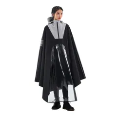 ☆ ブラック ☆ 4XL ☆ レインコート おしゃれ 男女兼用 レインコート レインポンチョ 自転車 自転車用レインコート 自転車カッパ 雨具 カッパ レインウェア 雨合羽 雨がっぱ リュック対応 フード付き ツバ レディース メンズ 男女兼用 ユニセックス