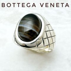 人気🌟BOTTEGA VENETA イントレチャート シルバー リング 19 約18号 U