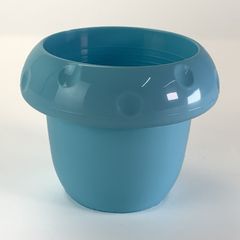 プラ鉢 2.5号 マッシュルームポット スカイブルー 幅8cm×高さ6.4cm 