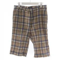 アーペーセー A.P.C. ハーフパンツ ショート チェック スプリング S ベージュ 青 ブルー /FQのサムネイル