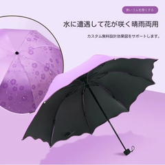 日傘　晴雨兼用傘　雨傘　大きめなので日差しも雨も安心　突然の雨でもこれ１本あれば安心　カラーは紫、水色、ピンク、グリーン　一年中使用可能　使いやすいです