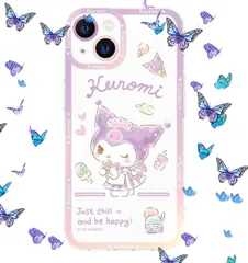 送料無料　Kuromi パステルスイーツ iPhoneケース　iPhone16 iPhone 15 iPhone 14 iPhone 13 iPhone 16promax iPhone 16pro iPhone 15Promax iPhone 15pro