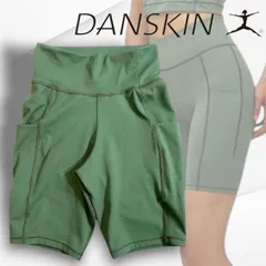 DANSKIN ダンスキン ANYMOTION SHORT LEGGINGS エニーモーション ショートタイツ レギンス DC223350 定価1.1万 ノルディックグリーン ▲010▼50307k06