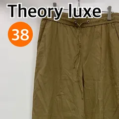 Theory luxe セオリーリュクス パンツ ワイドパンツ イージーパンツ ガウチョパンツ ブラウン 日本製 メンズ レディース 038サイズ【CB436】
