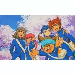 【中古】ブックカバー・しおり(キャラクター) 集合(5人/桜) 「イナズマイレブンGO ストーンペーパーブックカバーコレクション」