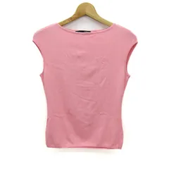 レコパン ニット トップス フレンチスリーブ イタリア製 レディース 42/Ⅱサイズ ピンク Les Copains 【中古】