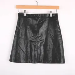 グレイル レザー台形ミニスカート ボトムス レディース Mサイズ ブラック系 GRAIL 【中古】